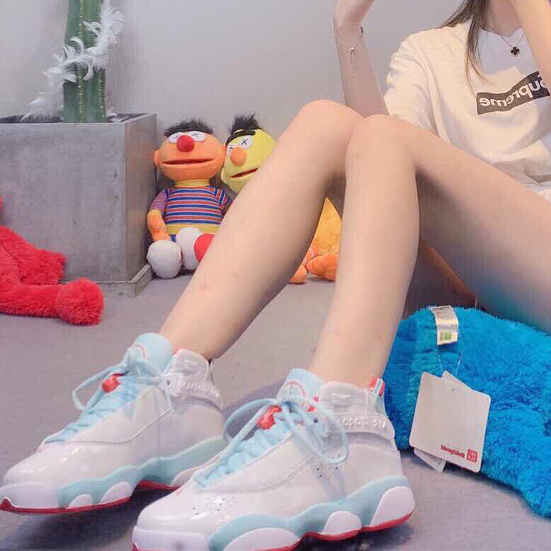 aj6六冠王冰蓝 rings白橙配色
很