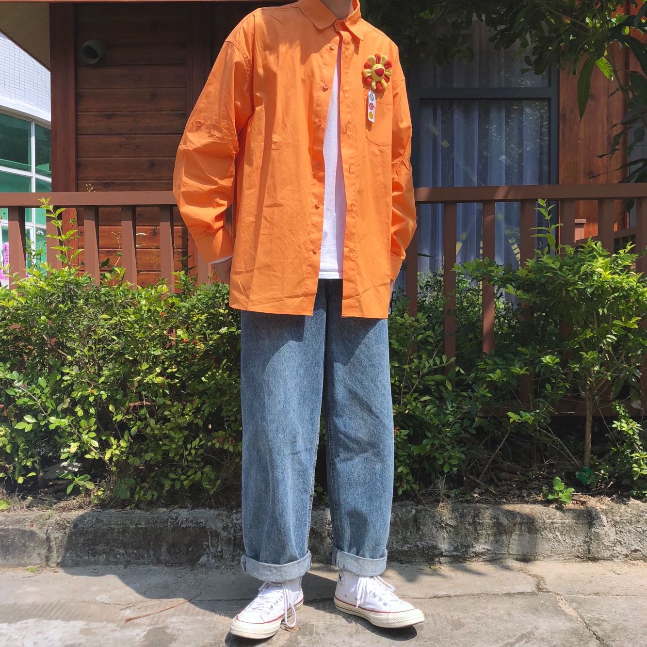 #今天穿什么#
上衣：某宝的Studio
