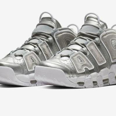 大声躁起来！Nike发布金属银/白色WMNS Air More Uptempo