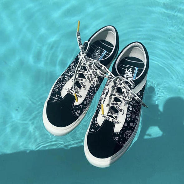 酷似腰果花的拼接鞋身！RHUDE x Vans Vault 实物抢先看