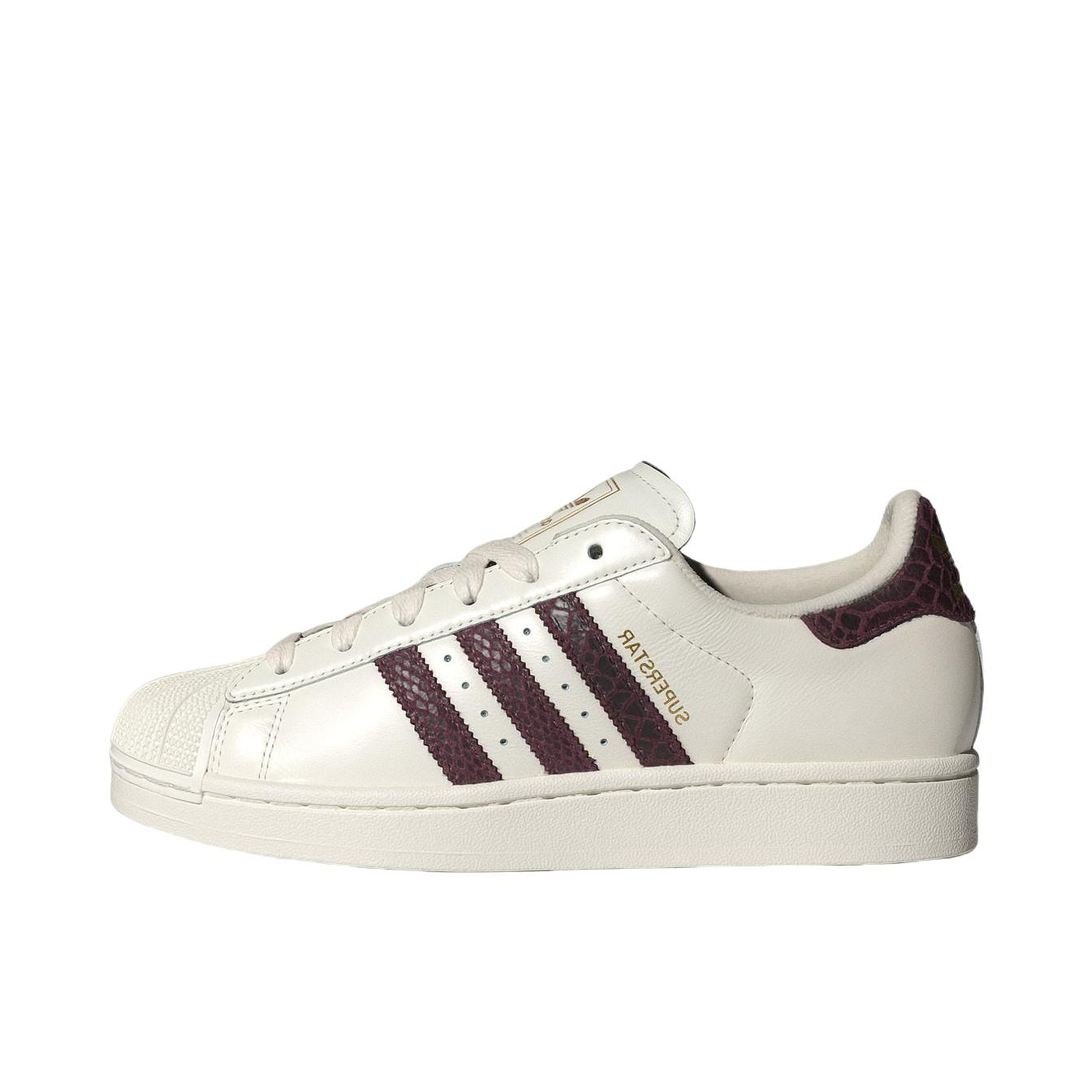 推荐商品：【宋雨琦同款】 adidas Originals Superstar 板鞋 轻便贝壳头薄底舒适百搭耐磨复古 汉玉白/酱紫色