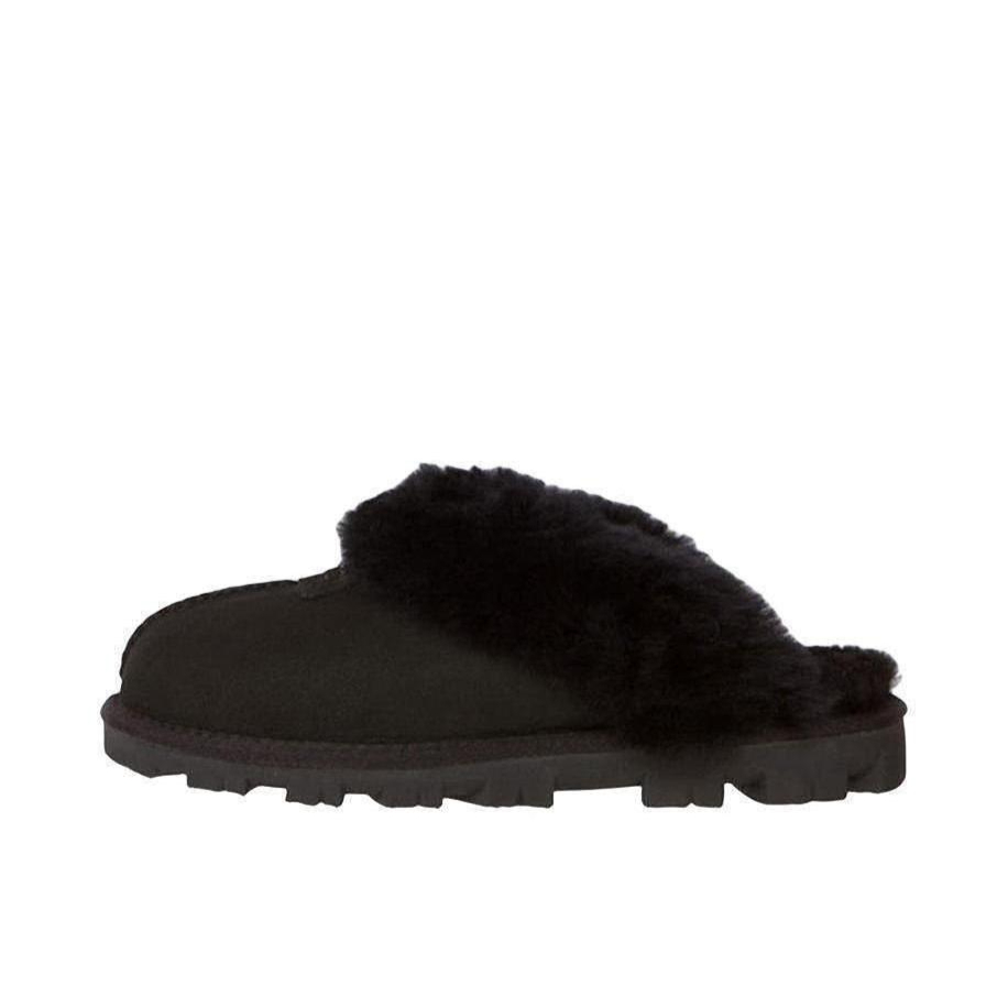 推荐商品：UGG Coquette 舒适 羊毛皮 包头 一脚蹬 运动休闲鞋 纯黑