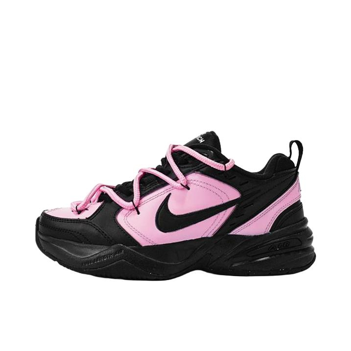 推荐商品：【定制球鞋】 Nike Air Monarch 4 运动休闲鞋 防滑耐磨舒适缓震织物合成革百搭复古 黑色/粉色