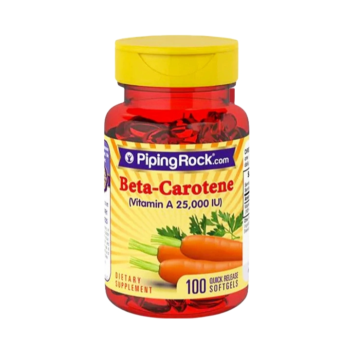 推荐商品：PipingRock/朴诺 β-胡萝卜素软胶囊 护眼腿部去鸡皮肤鱼鳞干眼皮肤粗糙