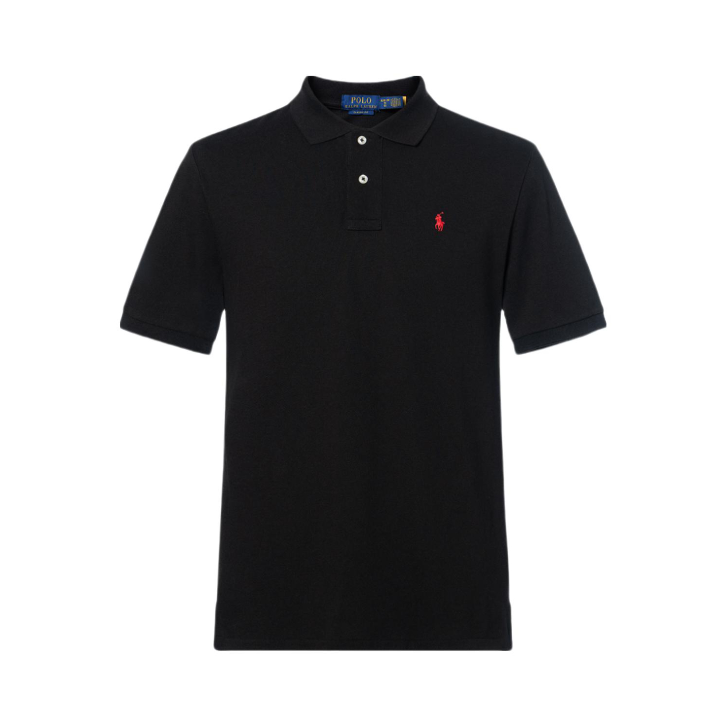 推荐商品：Ralph Lauren/拉夫劳伦童装 棉质Logo刺绣小马标套头条纹短袖翻领Polo衫 323603252004 黑