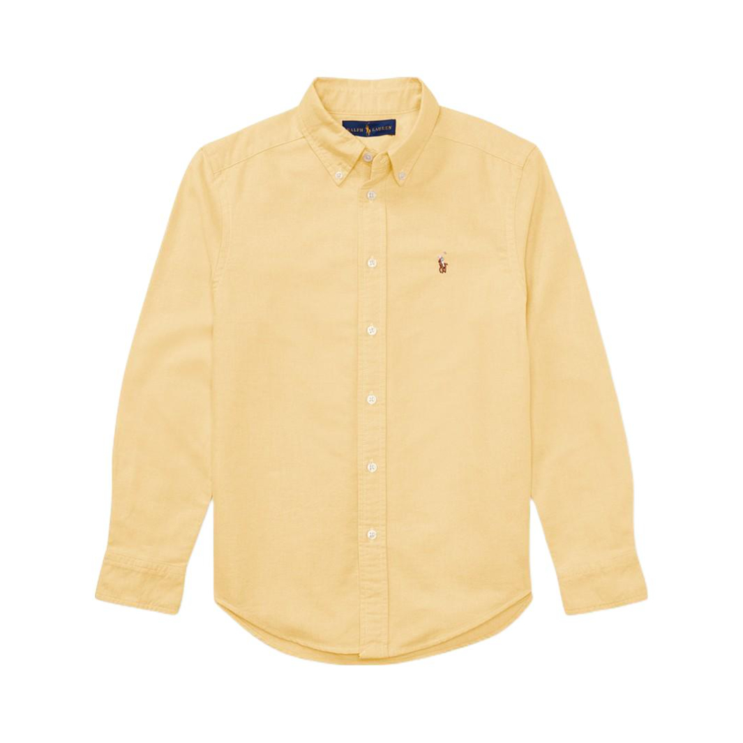 Ralph Lauren 小马刺绣牛津布单排扣经典百搭长袖翻领衬衫 710729232