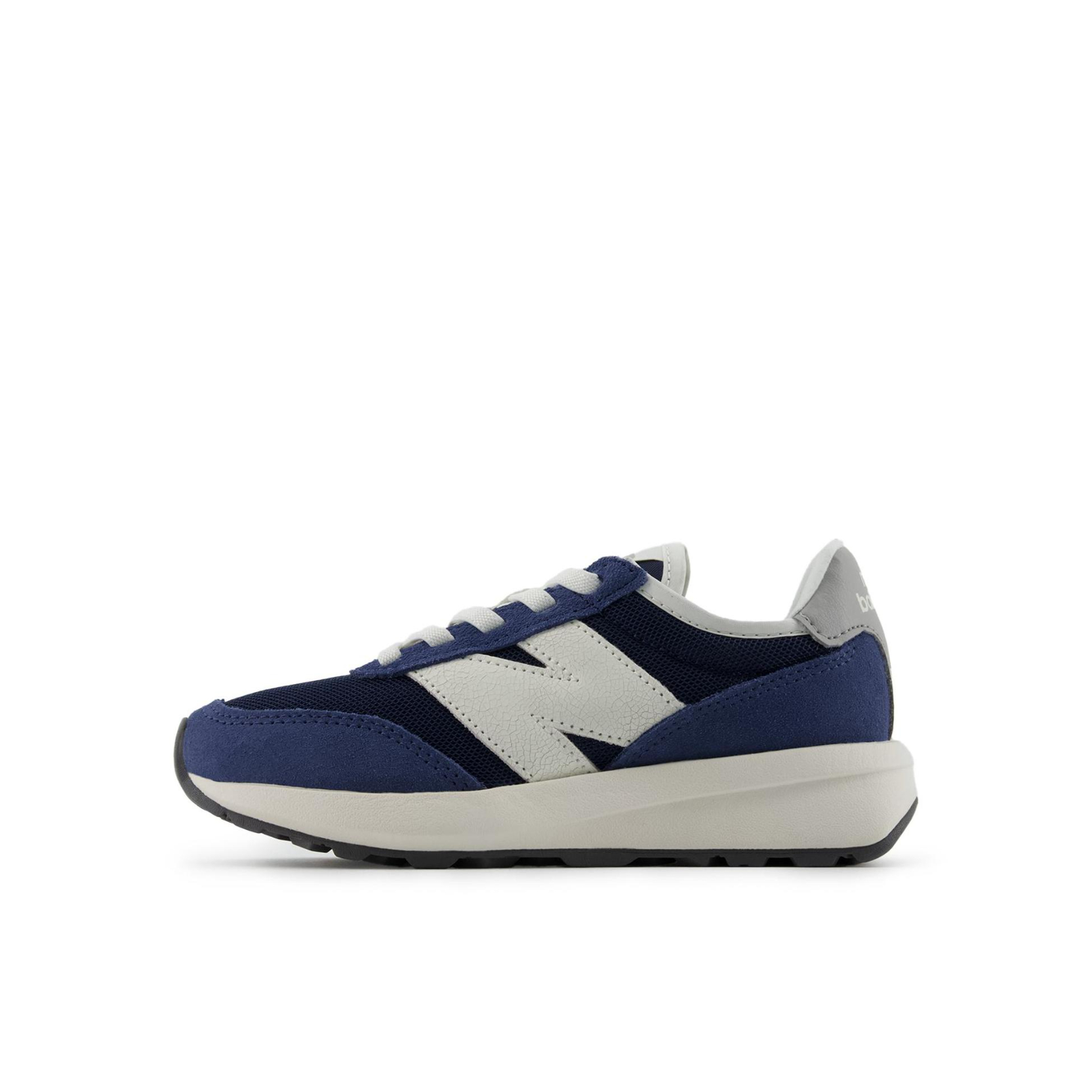 推荐商品：New Balance 370 复古 拼接 织物 松紧带 运动鞋儿童 W宽/小童/藏青色/灰蓝色
