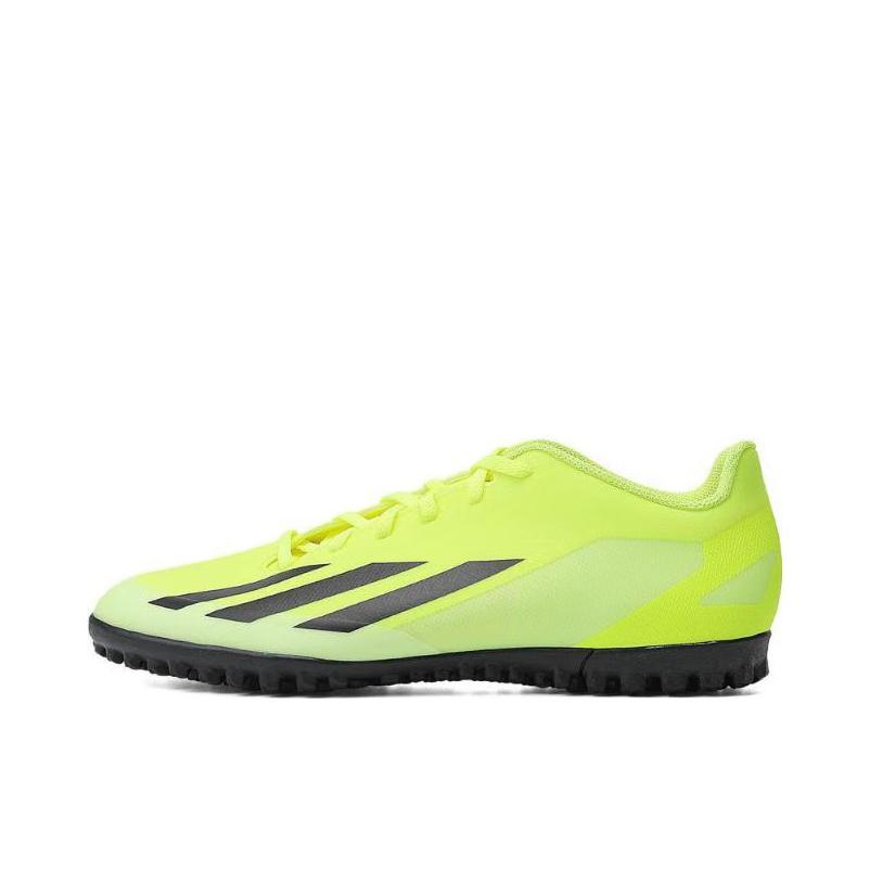 推荐商品：adidas X Crazyfast Club TF 入门 胶质碎钉 人造草地 舒适轻便 防滑耐磨 缓震透气 足球鞋 绿色