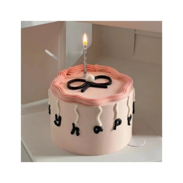 推荐商品：ins风：6英寸简约风，二次元，手绘简简单单快乐万岁，开心快乐每一天庆祝生日蛋糕，新鲜现做微甜奶油1磅“适合2-4人食用” 38 选 1