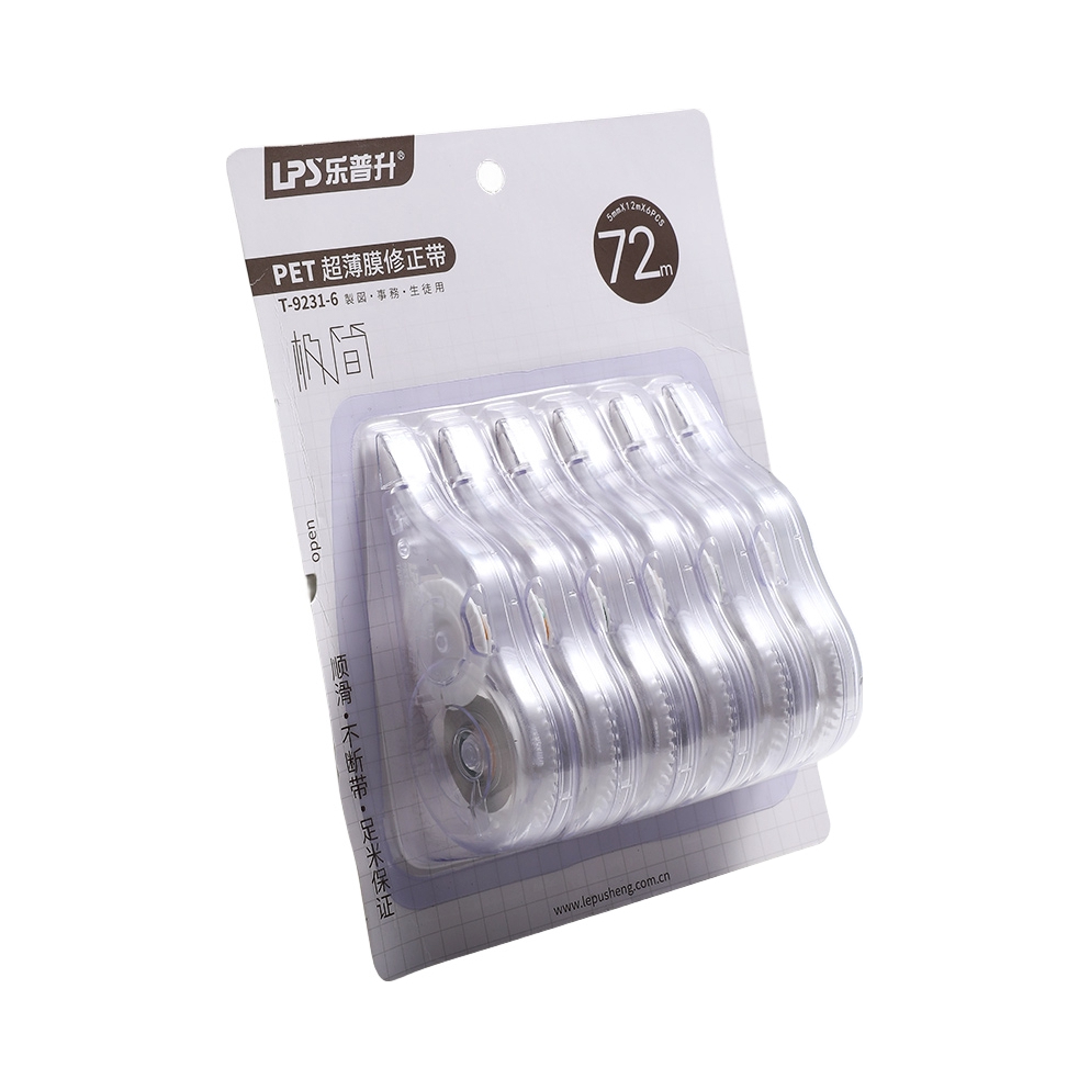 推荐商品：LPS/乐普升 极简系列 透明款 12m*5mm/支 修正带 T-9231 霸气学习文具