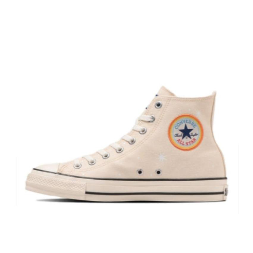推荐商品：Converse/匡威 All Star Us Hi 帆布鞋 防滑耐磨减震轻便透气高帮休闲潮流复古 米色