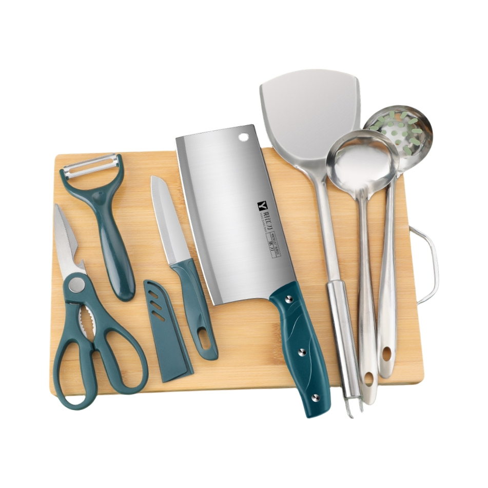 推荐商品：PLYS/派莱斯 LWL324 不锈钢系列 刀具锅铲八件套套装