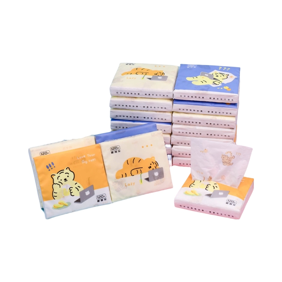 推荐商品：SUNDE印花 卡通系列 3层 手帕纸 湿水不易破