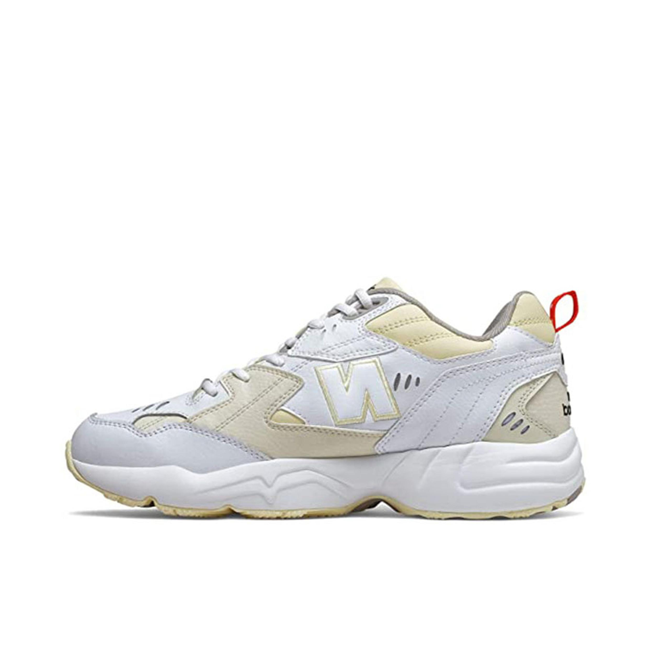 推荐商品：New Balance 608 潮流 透气 耐磨 运动休闲鞋 白色/香槟金
