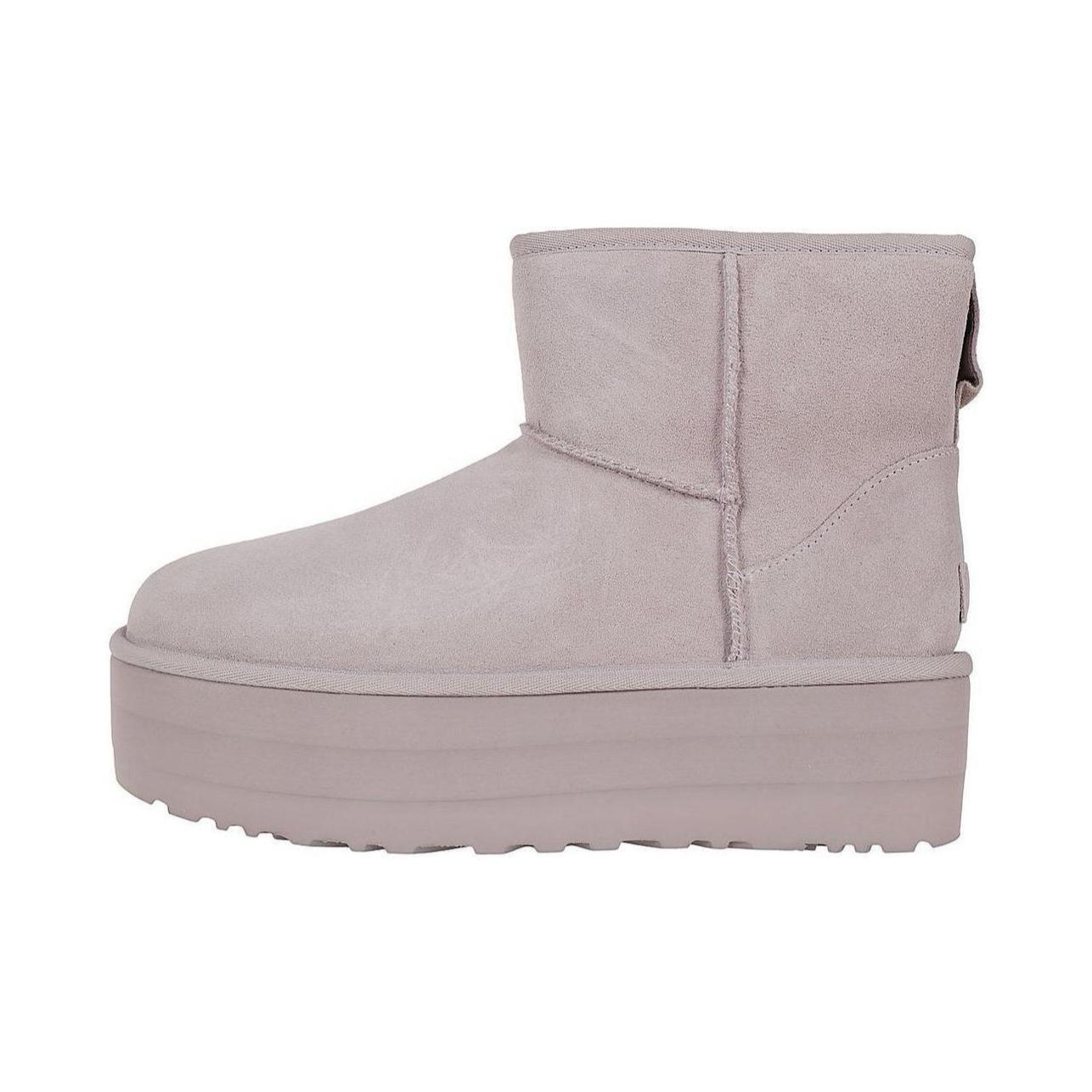 推荐商品：UGG Classic Mini Platform 经典时尚 百搭 舒适厚底 圆头 加绒 简洁 短靴 雪地靴 浅粉色
