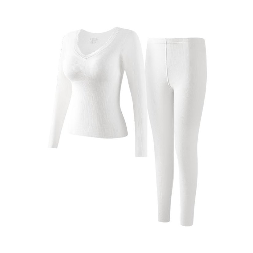 推荐商品：PERFECT LINE SHOW/完美线条 无痕内搭可外穿长袖保暖内衣 女装 2508-YX 高级白