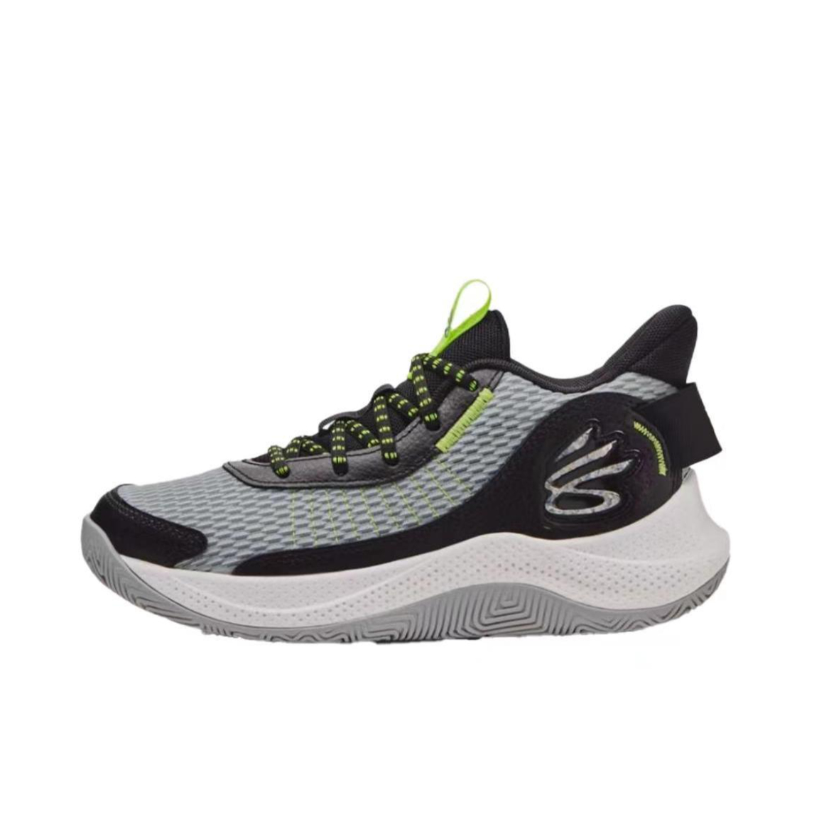 推荐商品：Under Armour/安德玛 Curry 3 Z7 缓震 回弹 圆头 织物 增高支撑 网面 篮球鞋 3026622 大童/摩登灰