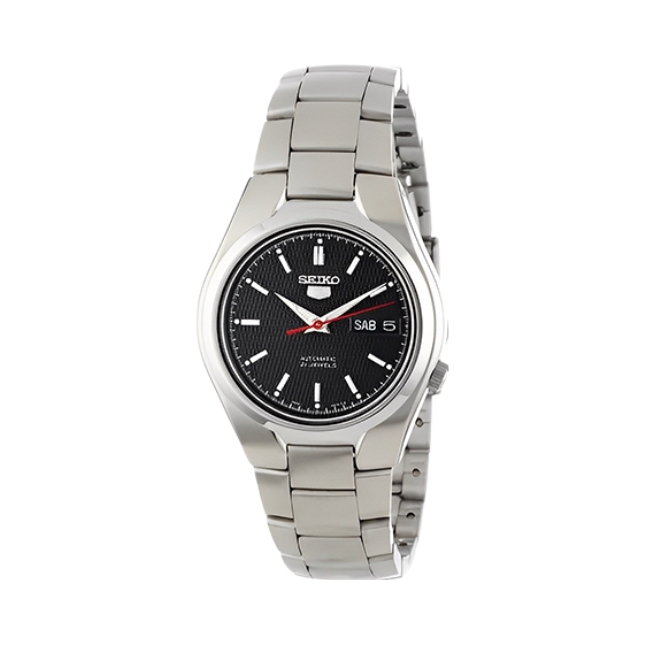 推荐商品：Seiko/精工 不锈钢表带休闲100米防水自动机械男士手表