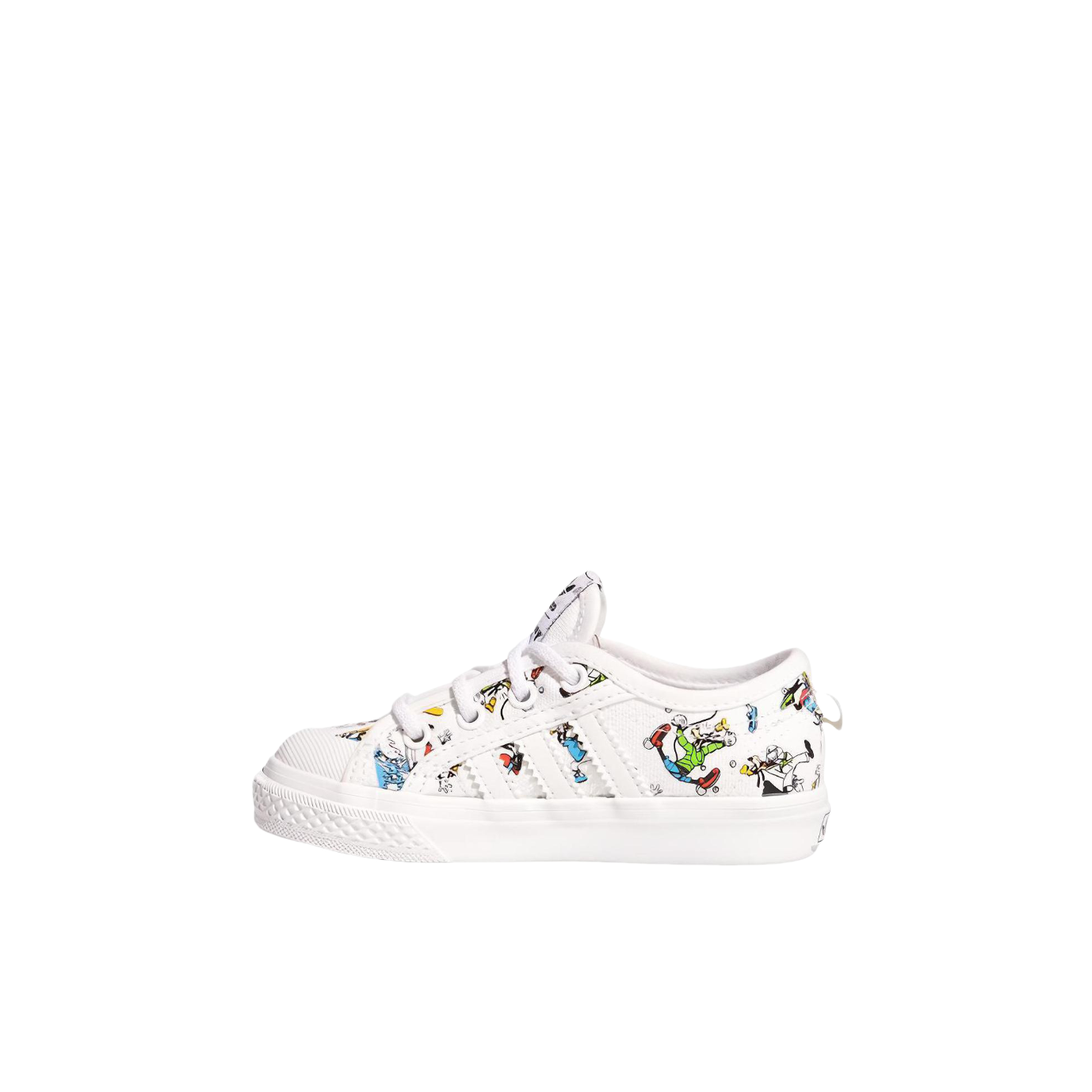 推荐商品：adidas Originals Nizza 防滑耐磨 童鞋 婴童/迪士尼联名/白色/蓝色