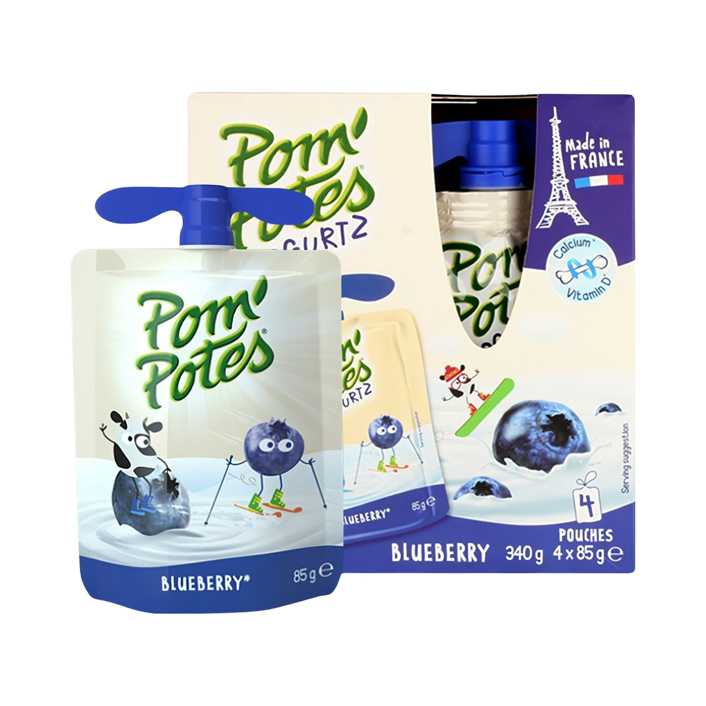 推荐商品：法优乐/pompotes 法国原装进口儿童风味高钙酸奶宝宝零食常温水果泥营养早餐含白砂糖原味非果泥多口味