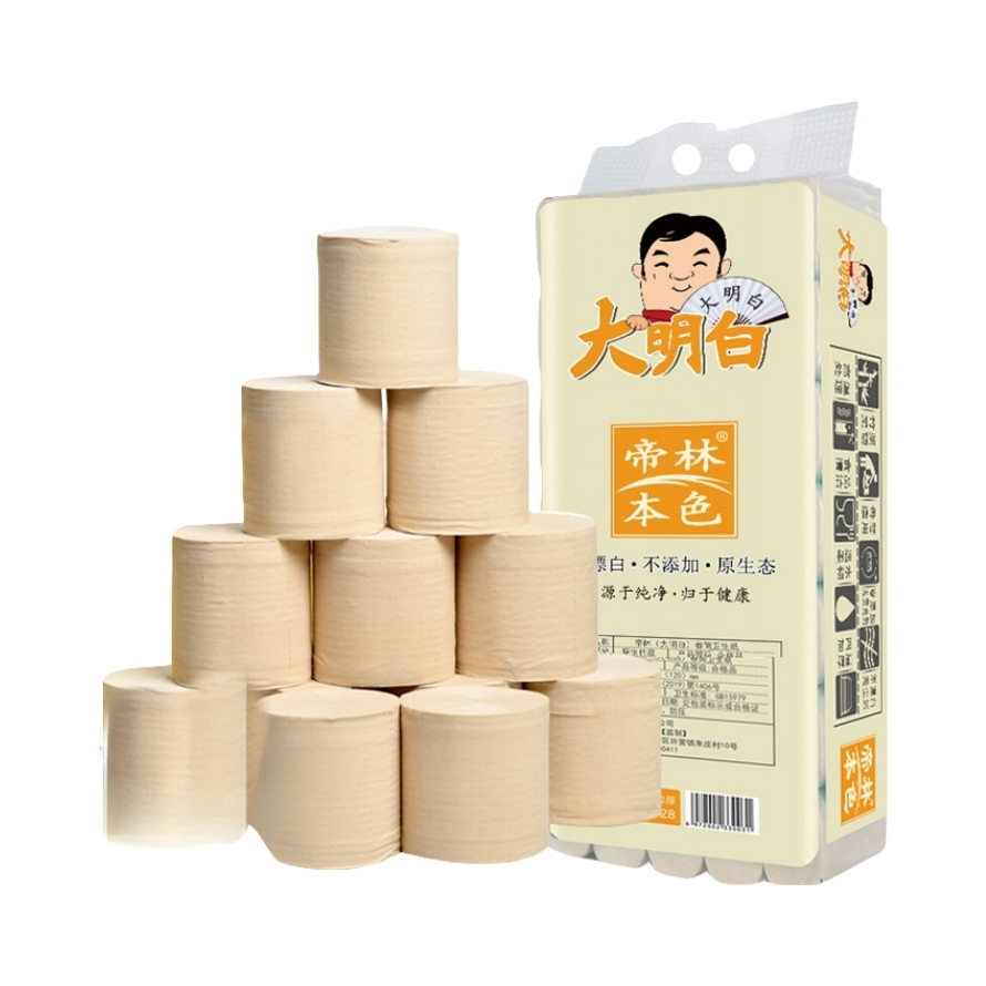 推荐商品：大明白 帝林本色 4层无芯卷纸