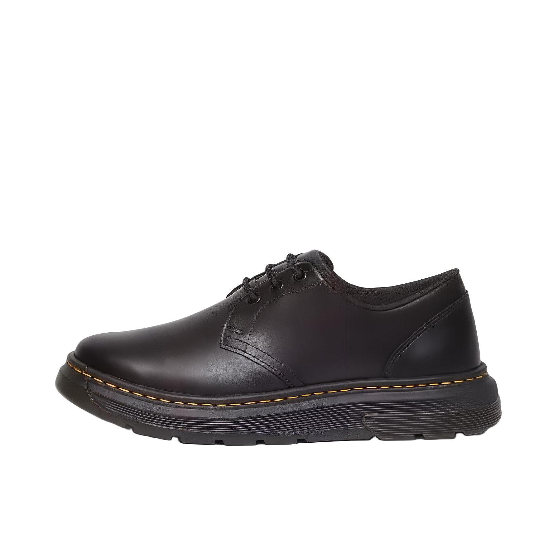 推荐商品：Dr. Martens Crewson Lo 圆头 系带 低帮 厚底 德比鞋 皮鞋 黑色 