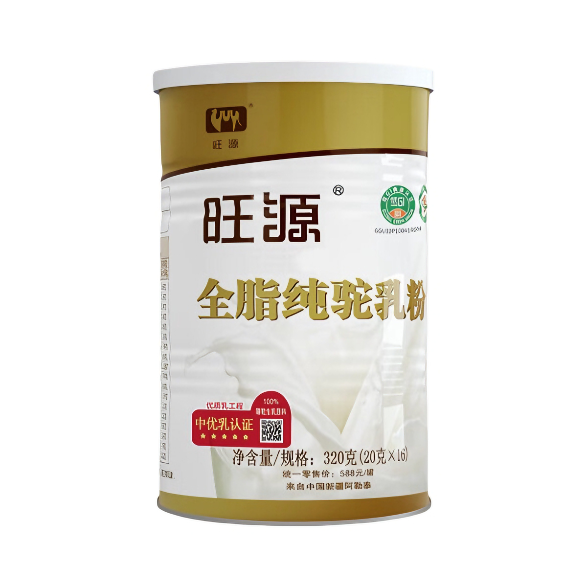 推荐商品：旺源 成人中老年 全脂纯驼乳粉 罐装