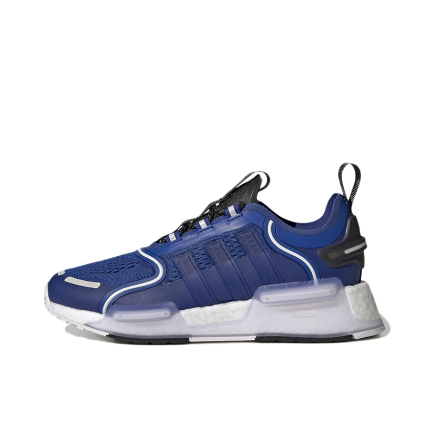 推荐商品：adidas Originals NMD V3 防滑耐磨 经典百搭 减震回弹 舒适透气 轻便 织物 防水 运动休闲鞋 大童/蓝色