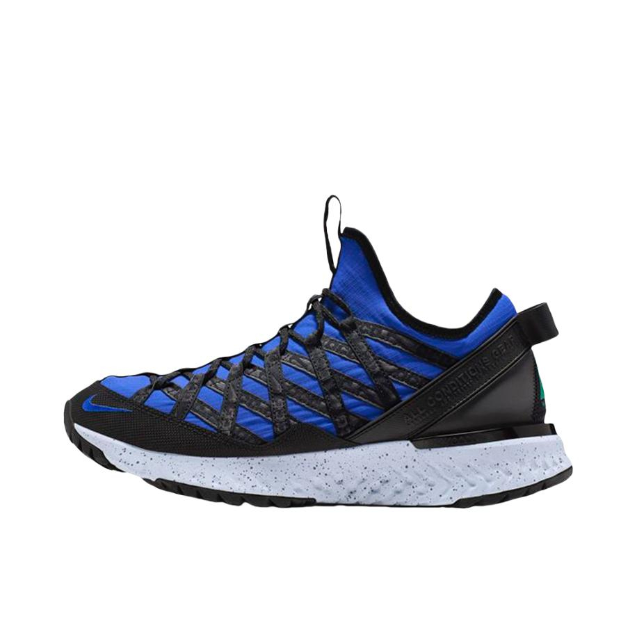推荐商品：Nike ACG React Terra Gobe 运动休闲鞋 防滑轻便透气减震低帮泡棉简约百搭 Hyper Royal/Black 赛道蓝/黑