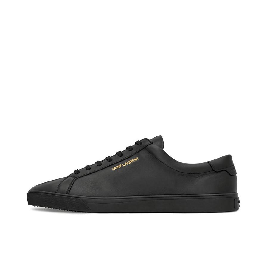 推荐商品：Saint Laurent 舒适百搭 时尚 光滑圆头 运动休闲鞋 472389D6M30 黑金