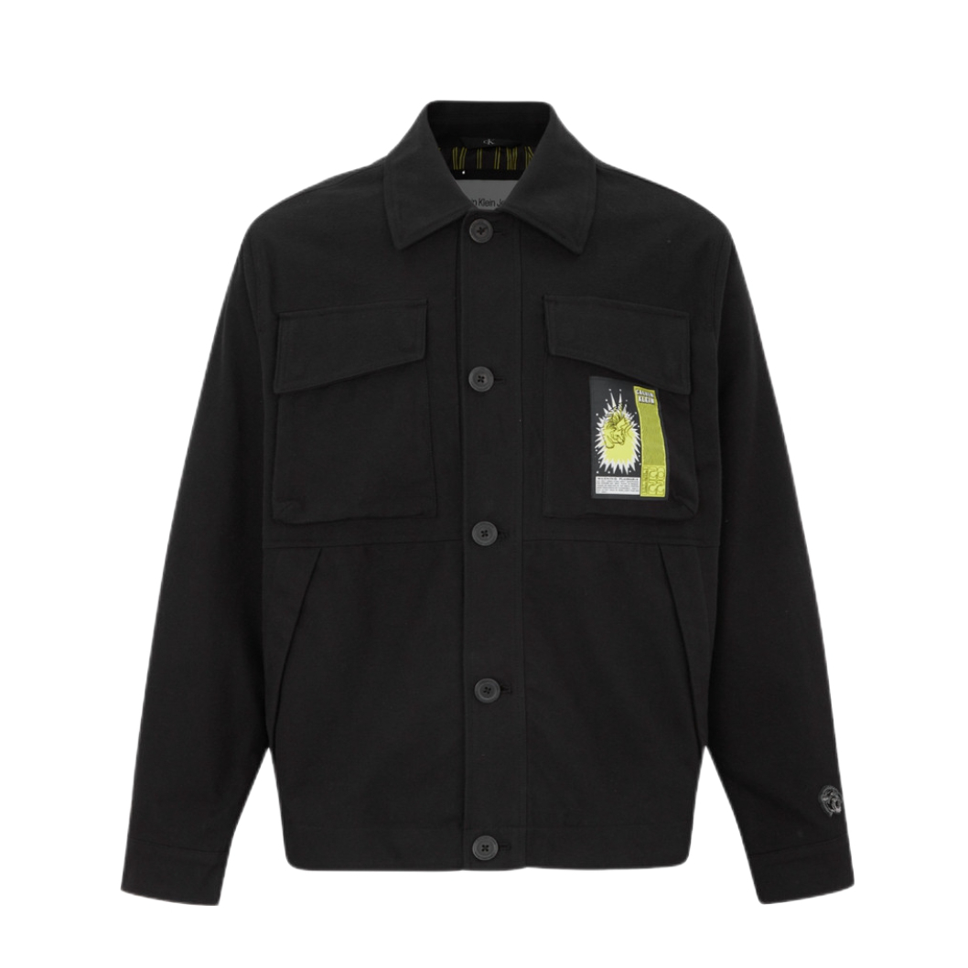 【虎年系列】Calvin Klein 虎纹图案长袖衬衫 男女同款 J400111