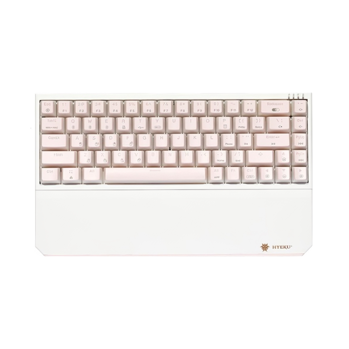 推荐商品：HYEKU/黑峡谷 X1 Pro 三模 机械键盘 68键 客制化 透光键帽 吸音棉设计 蓝牙连接 热插拔轴 玫瑰红轴 电竞