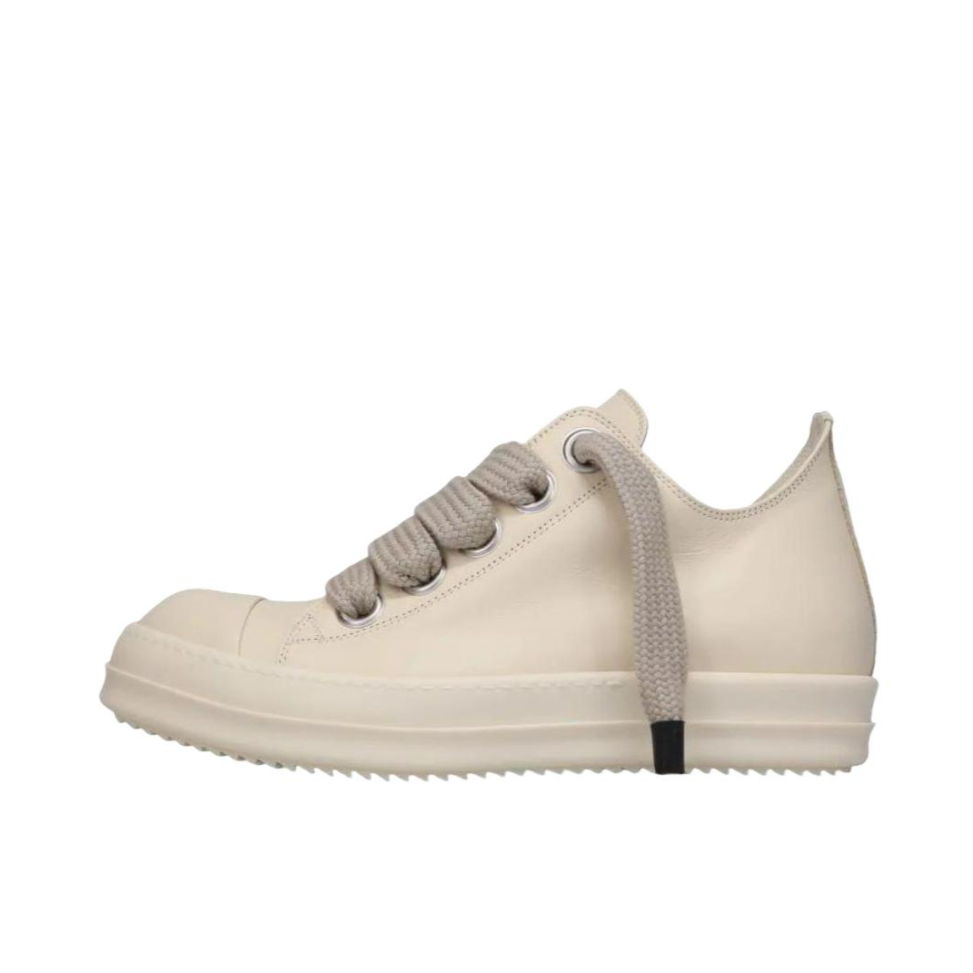 推荐商品：Rick Owens 低帮 圆头 平跟 运动休闲鞋 RU01D3893LCOW2-1111 米白色