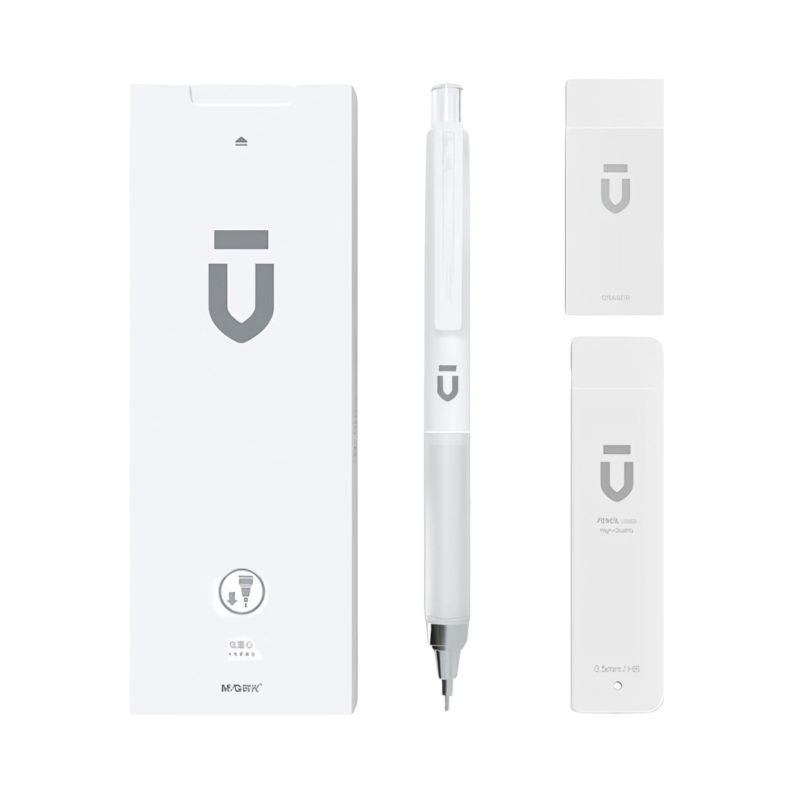 推荐商品：晨光 HAMP1614 白优品系列 低重心涂卡 0.5mm 自动铅笔 套装