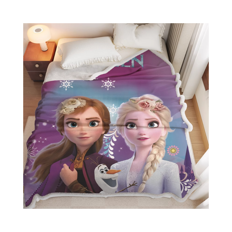 推荐商品：珀莱香 水晶绒+北极绒 双层加厚毛毯 999