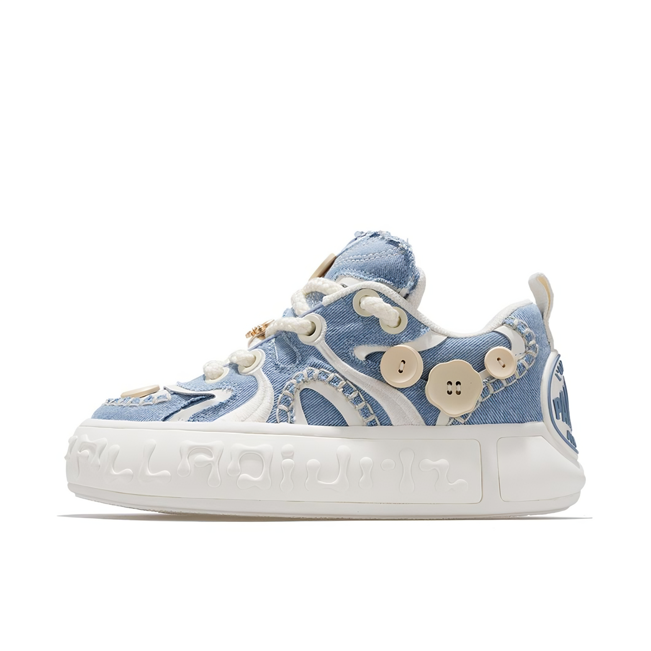 推荐商品：【敖瑞鹏同款】Palladium/帕拉丁 Skate Pallanote 斑鸠 耐磨透气 防滑百搭 休闲鞋 浅蓝色/白色