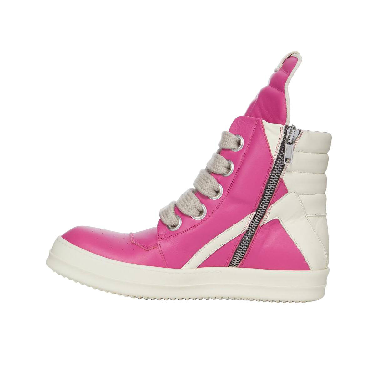 Rick Owens Geobasket 板鞋 简约百搭休闲时尚舒适耐磨牛皮圆头 女款/粉色