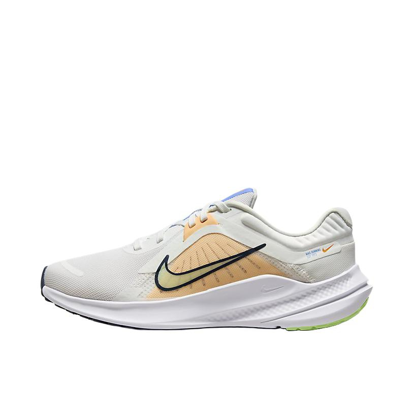 推荐商品：Nike Quest 5 跑鞋 缓震防滑耐磨支撑轻便透气轻质运动训练 白色/橙色