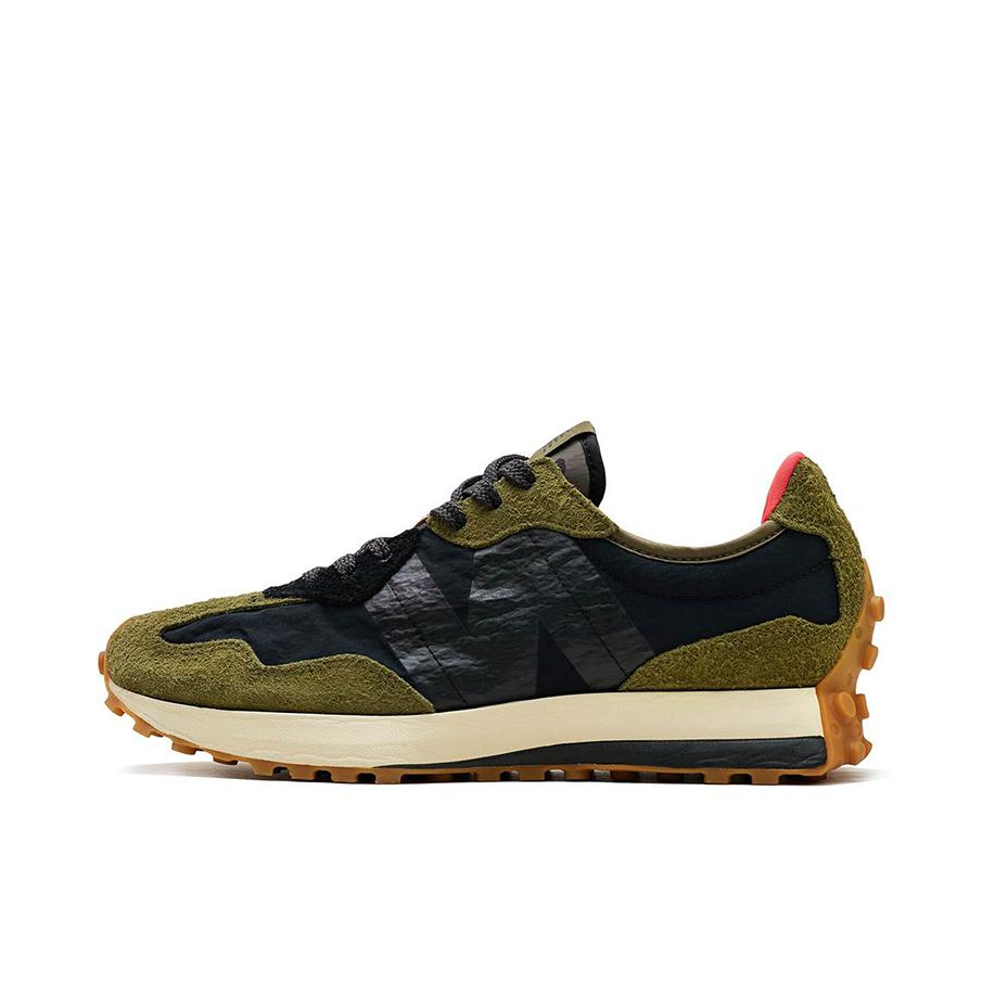 推荐商品：【IU同款】 New Balance 327 跑鞋 舒适复古防滑耐磨休闲透气减震拼接运动防水织物慢跑圆头 SBTG x Limited Edt联名/橄榄绿