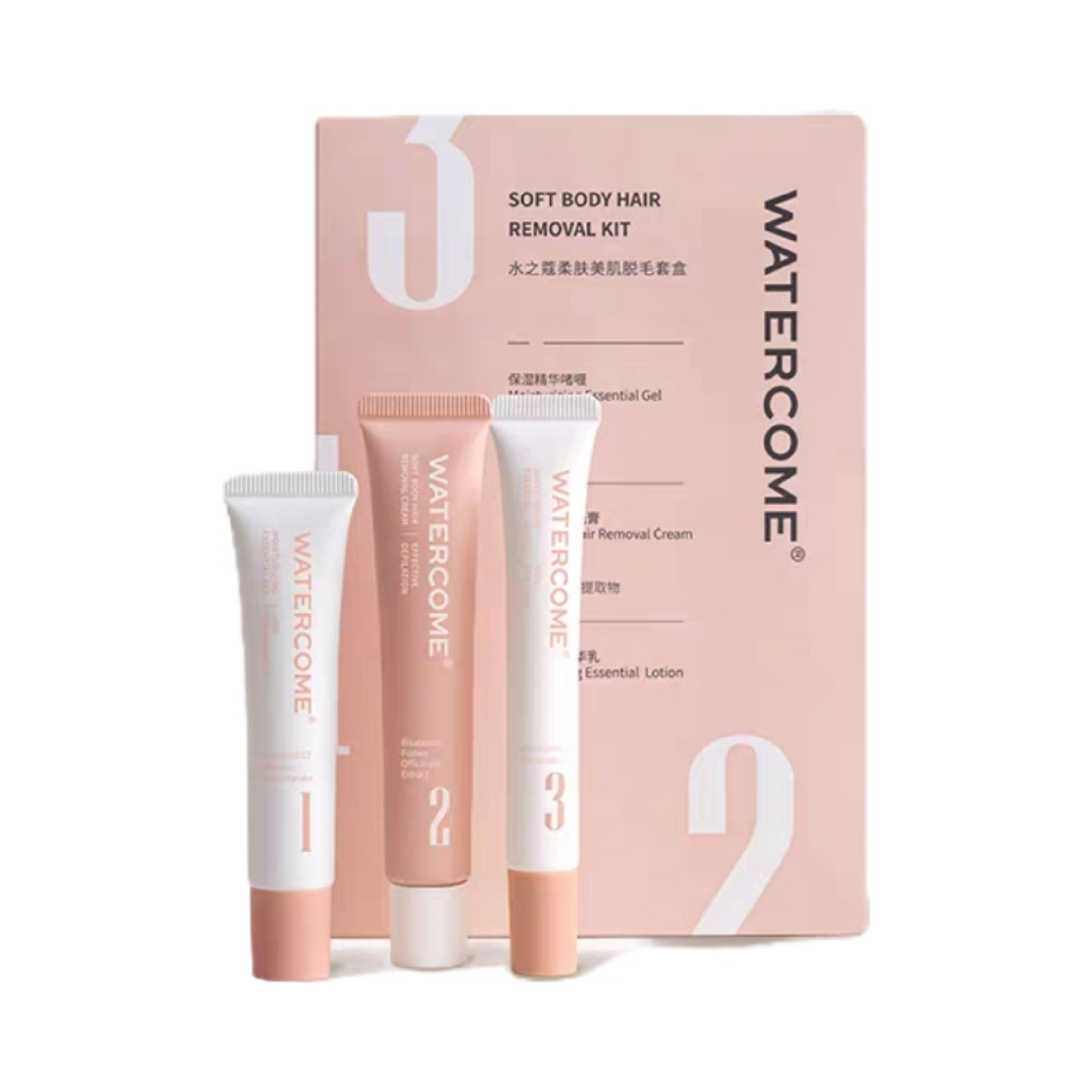 推荐商品：【唇部脱毛】watercome/水之蔻 柔肤美肌去小胡子脱毛套盒 保湿非私密处不留黑点