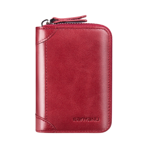 推荐商品：班亚奴 小巧防消磁真皮超薄卡包