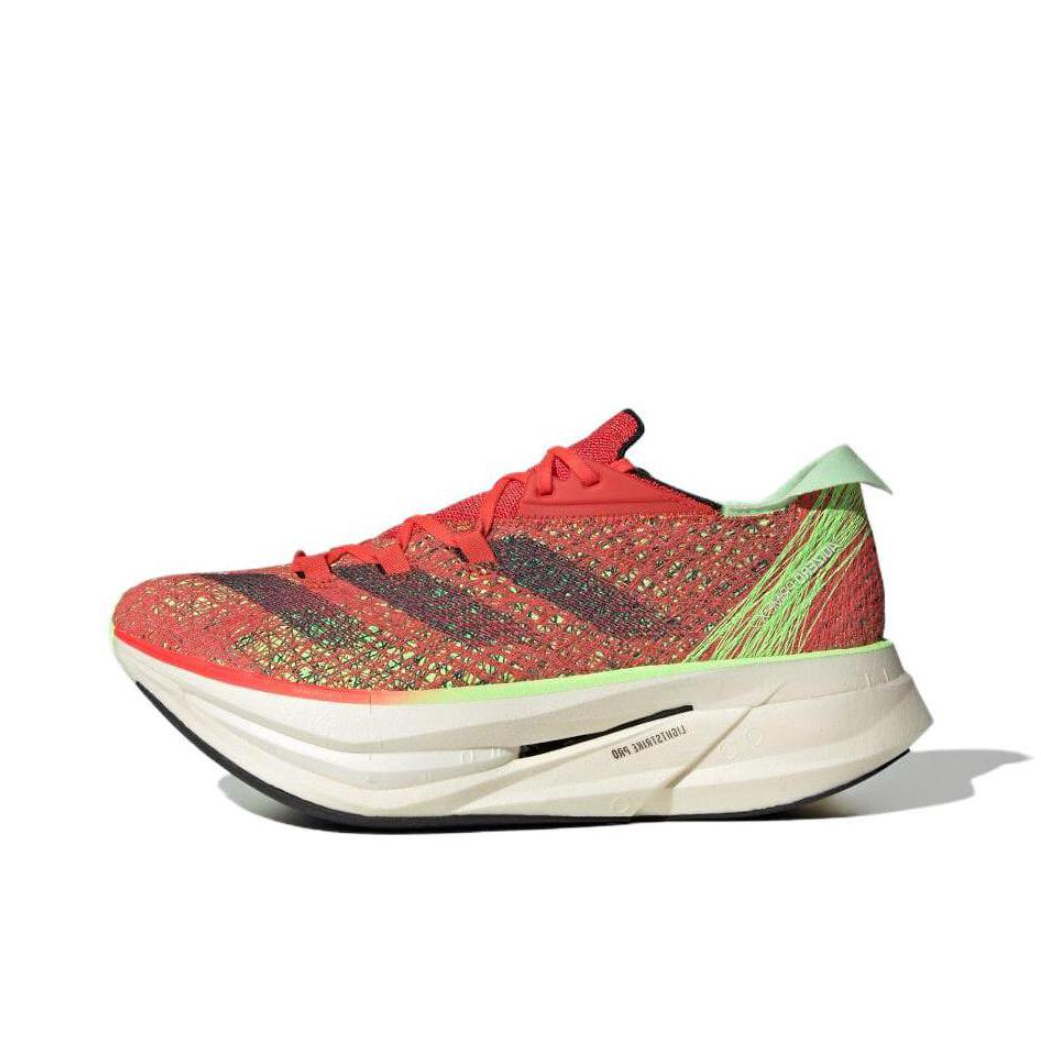 推荐商品：adidas Adizero Prime X 2.0 跑鞋 减震透气碳板全速马拉松回弹支撑 红色