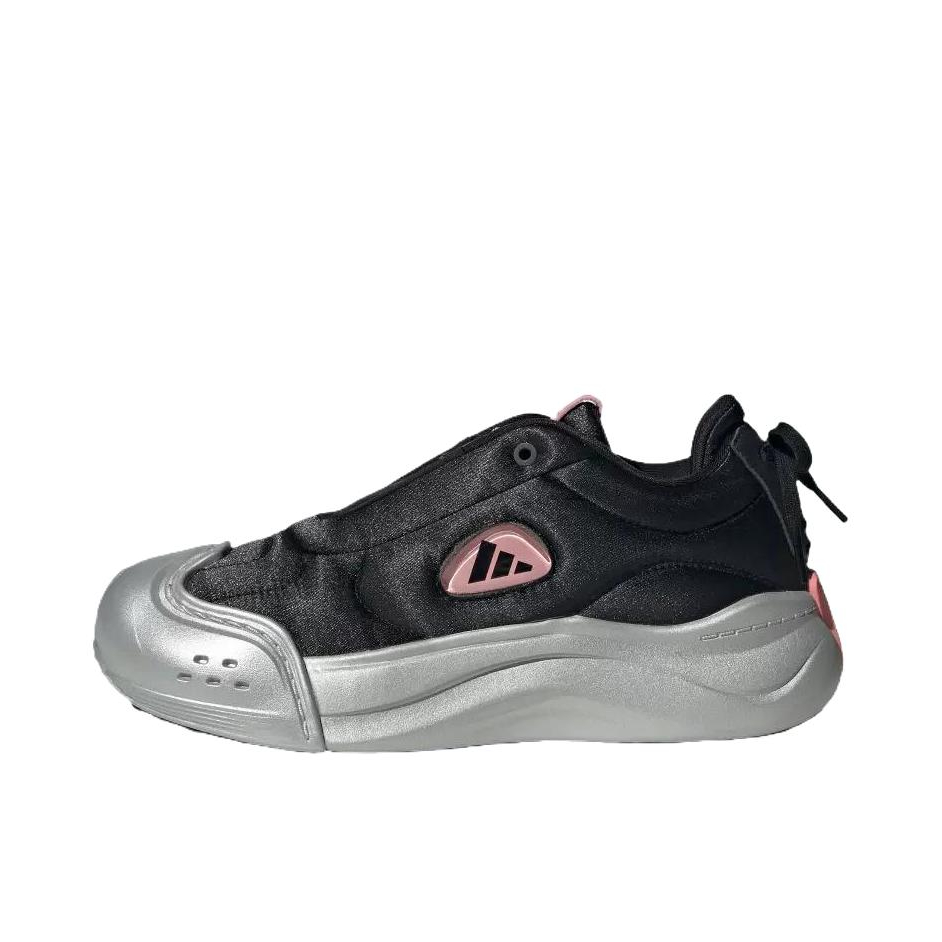 推荐商品：adidas MAXXCOURT FOS 运动休闲鞋 大头鞋防滑耐磨低帮圆头减震厚底舒适百搭时尚简约 女款/黑色/金属银