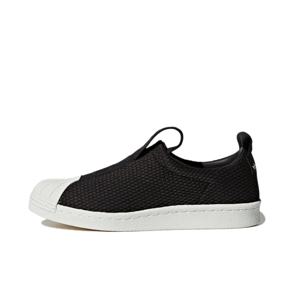推荐商品：adidas BW3S Slip On 时尚百搭 轻便透气 防滑 休闲鞋 Black/White 黑色/网面