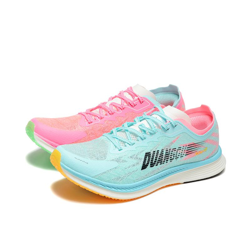 推荐商品：DUANGOU/断勾 发飙1.0 跑鞋 全掌碳板减震回弹防滑耐磨包裹性田径体考 鸳鸯配色/绿色/粉色