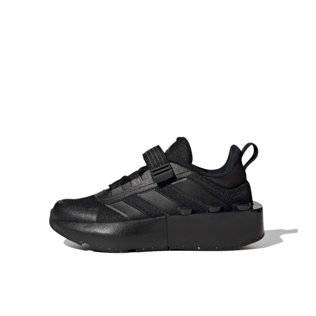 推荐商品：adidas Lego Tech RNR 防滑耐磨 舒适百搭 轻便 魔术贴 轻运动 休闲 运动鞋儿童 小童/黑色