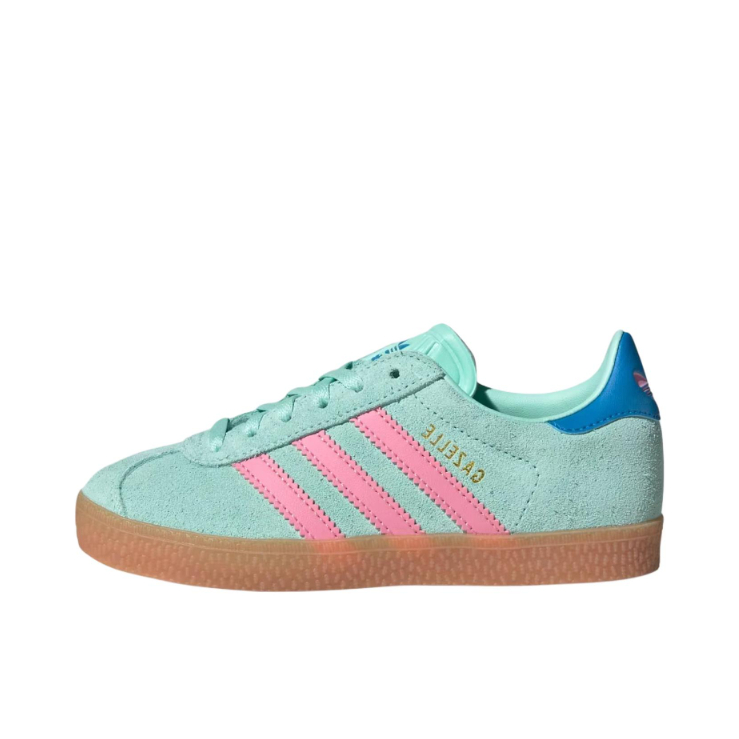 推荐商品：adidas Originals Gazelle T头鞋 德训鞋 板鞋 轻便复古薄底舒适百搭减震耐磨贴合圆头 大童/绿色/粉色