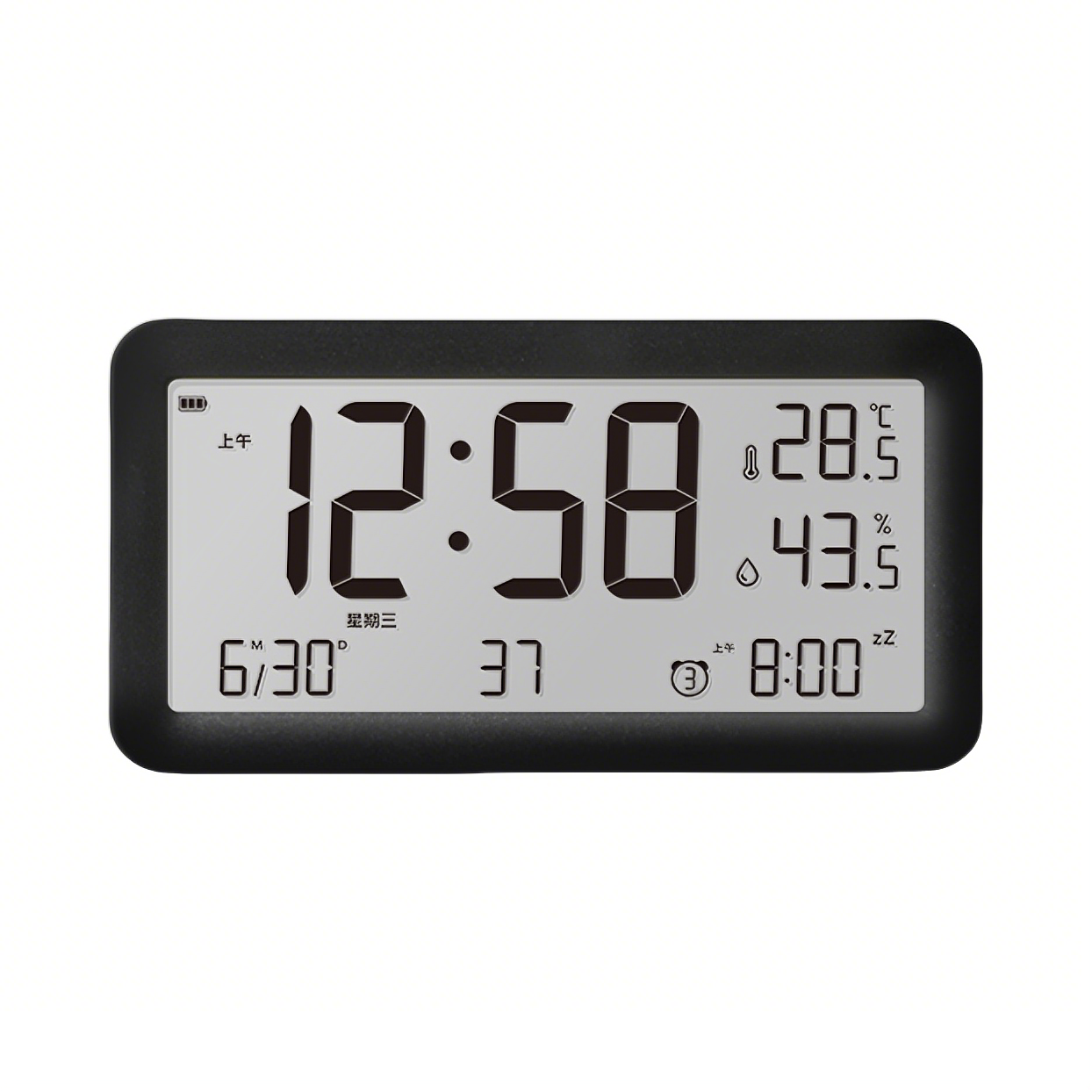 推荐商品：码仕 电池款 温显大屏电子智能夜光儿童闹钟 Q198-1