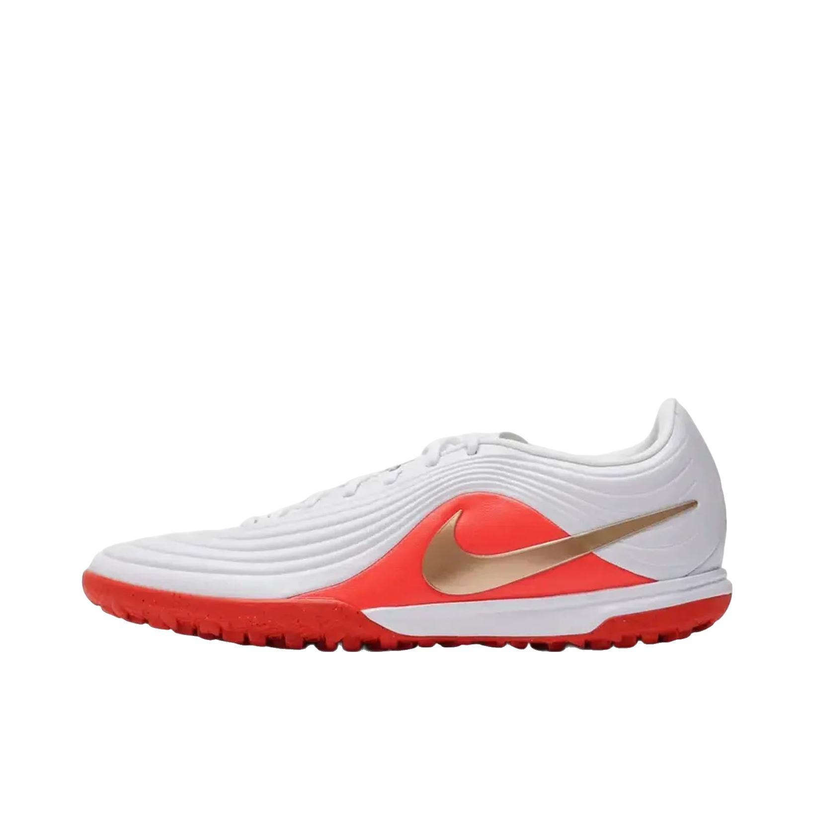 推荐商品：Nike Tiempo Maestro Academy TF 足球鞋 厚底橡胶系带 白色/亮深红/朦胧金