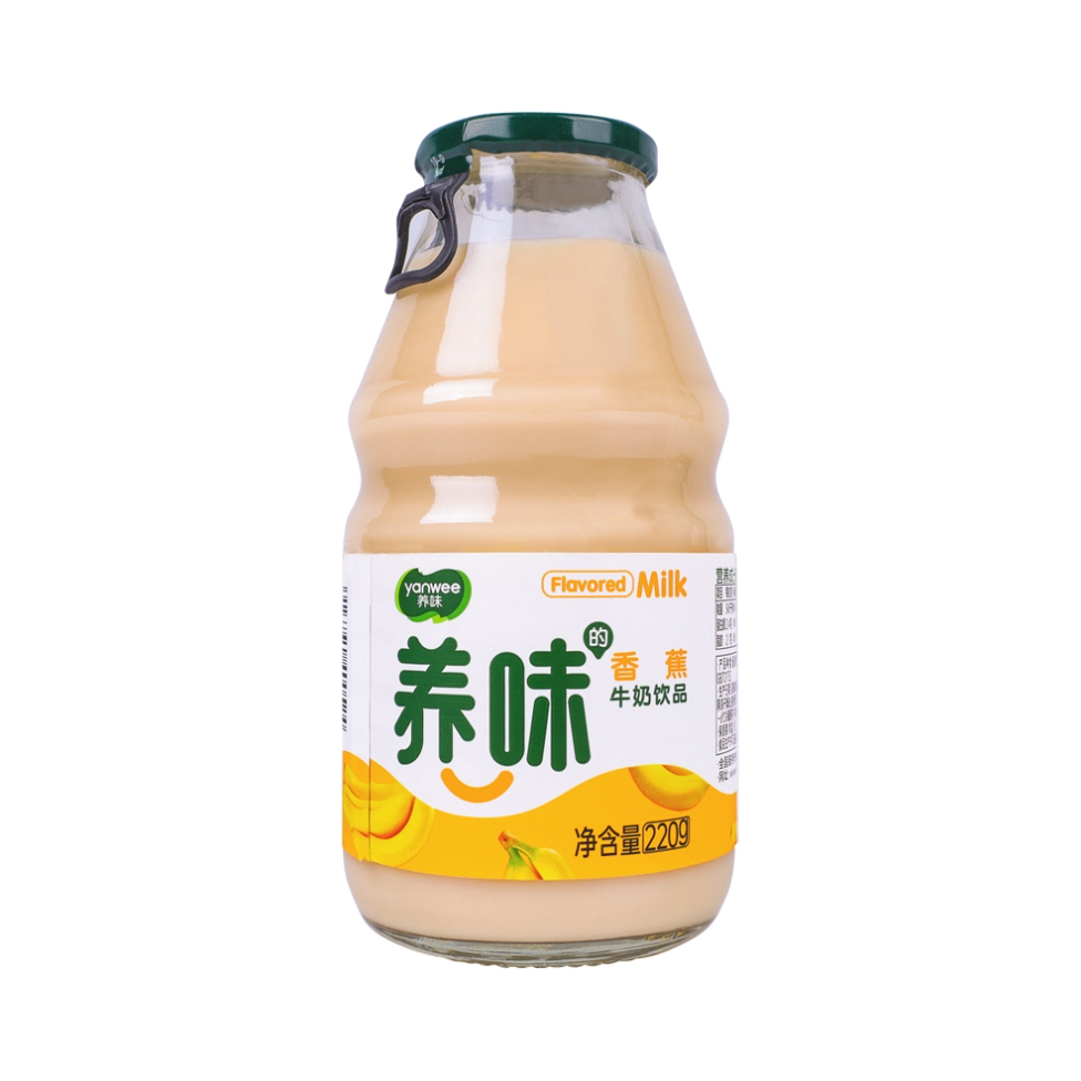 养味 香蕉味 220g 牛奶饮品 瓶装 220g